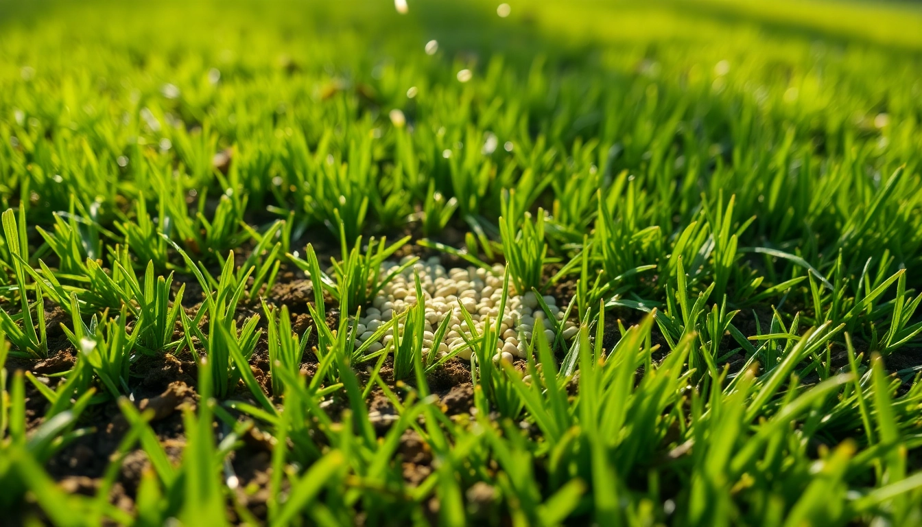 Apply over seeding technique to achieve a denser, healthier lawn with lush green grass.