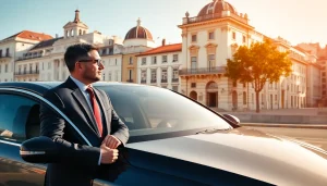 Book a cheap car rental with driver Lisbon for your travel adventures, featuring a friendly chauffeur and beautiful scenery.