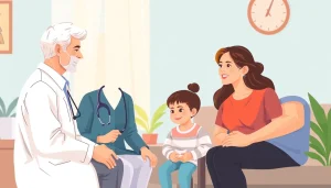 Understanding Short Term Health Insurance Explained with a family consulting a healthcare professional.