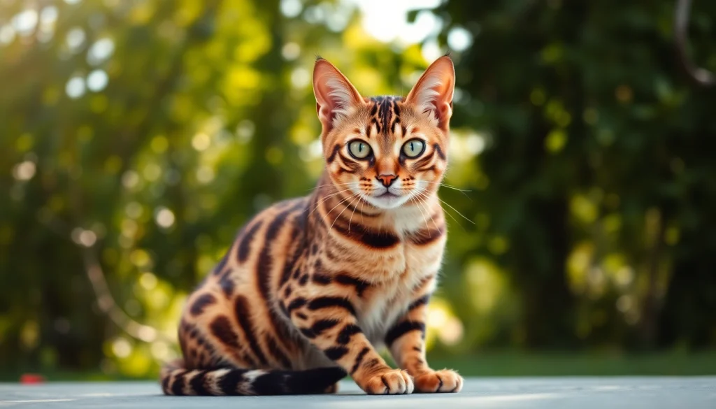 Registered Bengal Breeder showcasing a stunning Bengal cat with beautiful rosetted patterns.