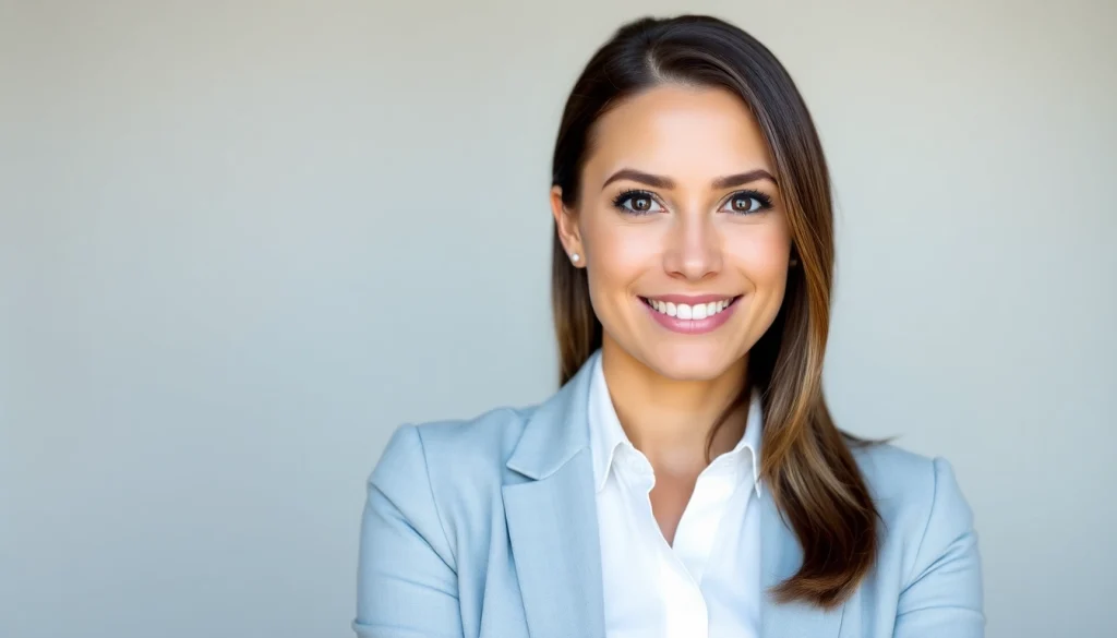 Capture impactful corporate headshots with a confident subject in professional attire against a neutral backdrop.