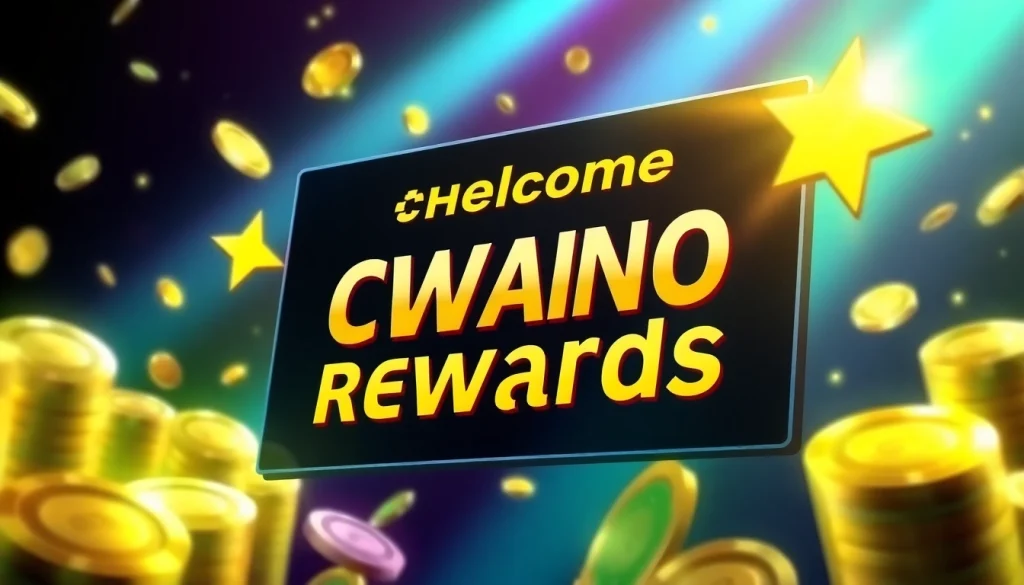 Claim your welcome bonus with enticing casino rewards and vibrant symbols of luck.