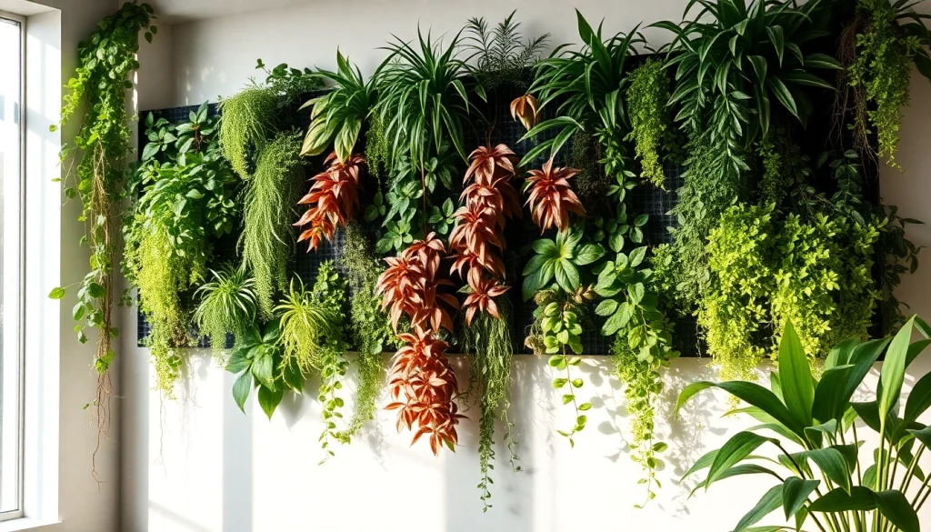 Enhance your space with Wandbegrünung Indoor using lush greenery and design elements.