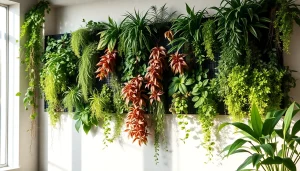 Enhance your space with Wandbegrünung Indoor using lush greenery and design elements.