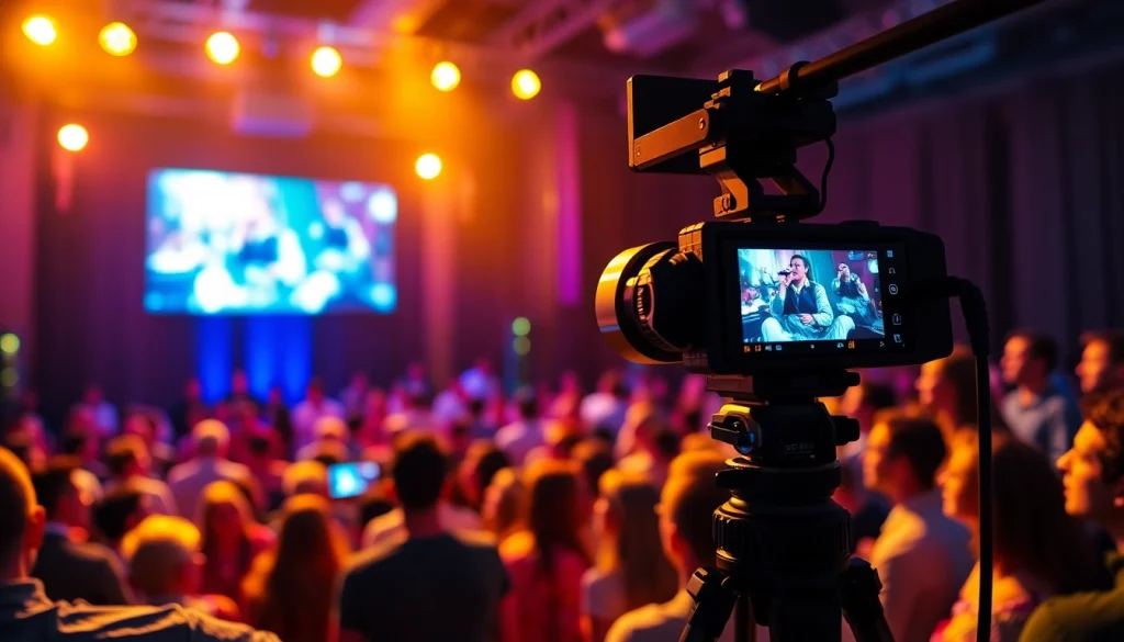 Engaged Live Stream Audience interacting with vibrant streaming content on screen