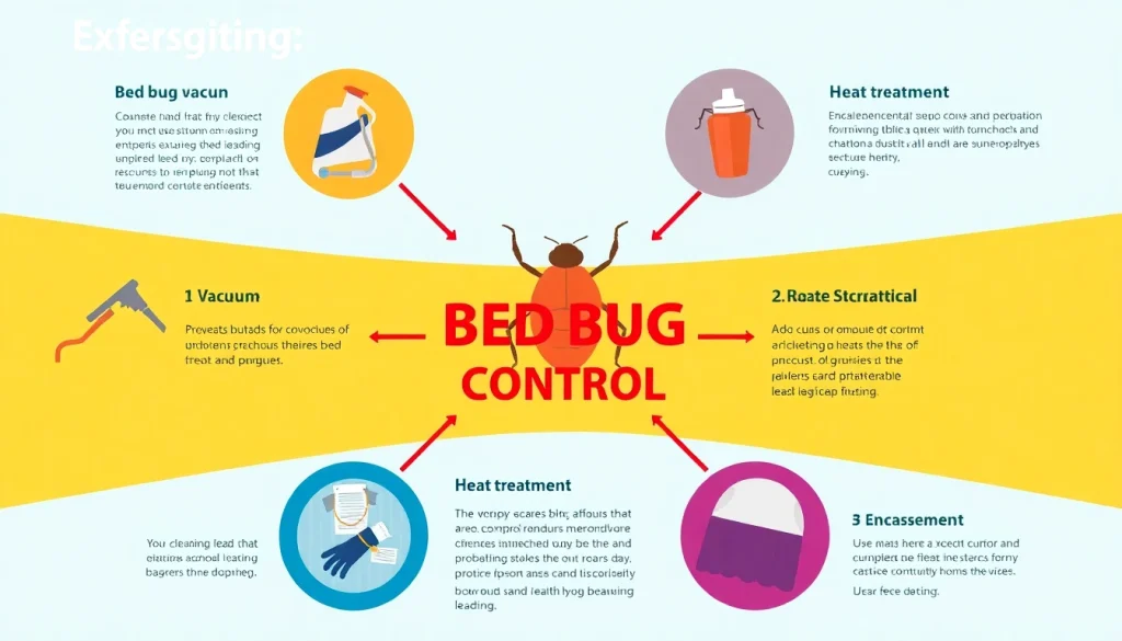 Effective bed bug control methods including vacuuming and heat treatment.