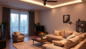 Showcase of the best smart home gadgets enhancing a cozy living room environment.