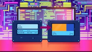 Converting Betacam to Digital: A modern setup showcasing the digitization of Betacam tapes with high-tech equipment.