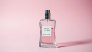Capture the essence of Billie Eilish perfume with a stylish bottle design showcasing its elegant curves.
