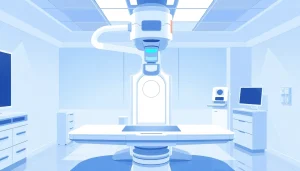 Promote digital X-ray systems for sale with advanced imaging technology in a modern setting.
