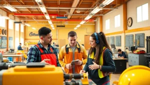 Students at a trade school in Knoxville, TN, actively participate in engaging hands-on training.