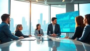 Engage in detailed competitor analysis with a professional team discussing strategy and insights.