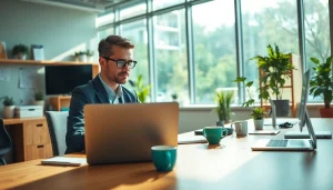 Enhance how to scale content production using modern digital tools in an inspiring office.