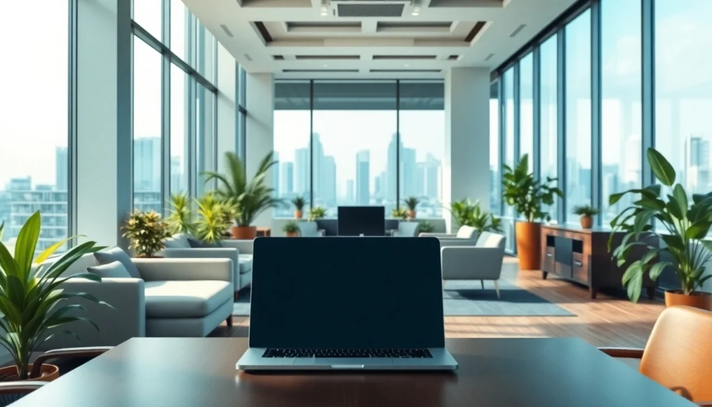 Discover a vibrant commercial space for rent in Bangalore, showcasing modern office design and aesthetic appeal.