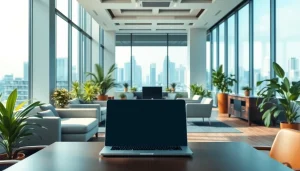 Discover a vibrant commercial space for rent in Bangalore, showcasing modern office design and aesthetic appeal.